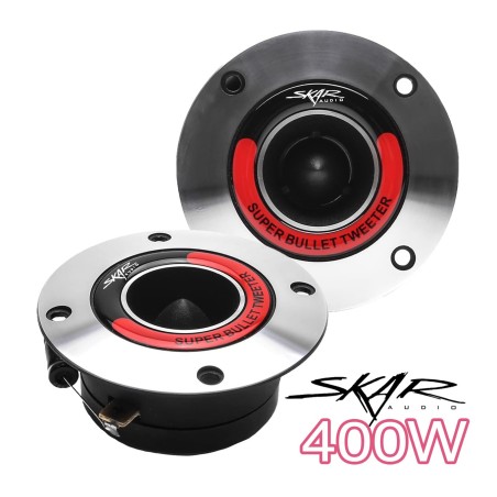 (C-AV-TUT) Skar Audio 1.75" 400 瓦高壓縮鋁製子彈頭超高音喇叭, 對 [‎VX175-ST]