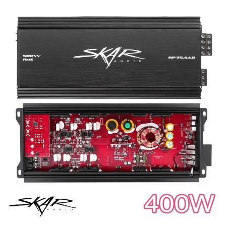 (C-AV-AM)Skar Audio RP Series 500 Watts 全頻 A/B 類 4 Channel 汽車擴大機 [RP-75.4AB]