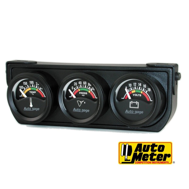 (CC-GA) Auto Meter Oil Water Volt Gauge Panel [‎2391]