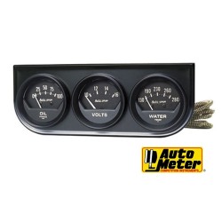 (CC-GA) Auto Meter Autogage Black Console Oil/Volt/Water Gauge [2397]