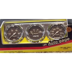 (CC-GA) Auto Meter Oil Water Volt Gauge Panel [2399]