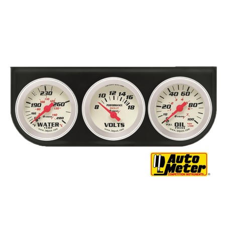 (CC-GA) Equus 2" Volt Triple Gauge Kit [8200]