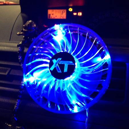 (CC-FA) Custom Accessories XT Onyx Fan with LED (12V) [25225]