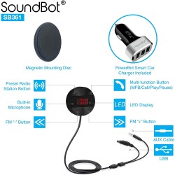 (C-AV-RE) SoundBot FM Radio Wireless Transmitter Receiver Adapter Universal Car Kit [SB361]