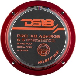 (C-AV-SP) DS18 RGB 8" 550W RGB LED 燈中音喇叭, 對 [‎PRO-X8.4BMRGB]