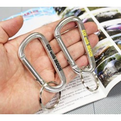 (GG-KC) Go! With MOON Big Carabiner Key Ring (L) [MKR064]