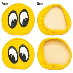 (CC-LLC) Yellow Headlight Covers with Mooneyes Eyeballs! (7”) [MP016]