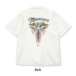 (G-AP-SH) MOONEYES Fly With Pinstripe Shirt [FM215WH]