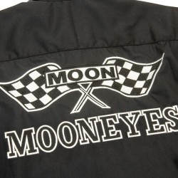 (G-AP-SH) MOON Checker Flag Short Sleeve Work Shirt [FM217]