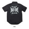 (G-AP-SH) MOON Equipped Iron Cross Work 恤衫 [MQF047BK]