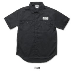 (G-AP-SH) MOON Equipped Iron Cross Work Shirt [MQF047BK]