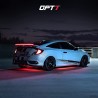 (CC-LLB) OPT7 Universal LED Spoiler Rear Spoiler Lip Kit (3.9ft), Carbon Fiber