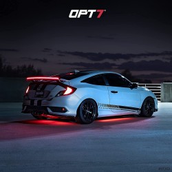 (CC-LLB) OPT7 Universal LED Spoiler Rear Spoiler Lip Kit (3.9ft), Black 燈條