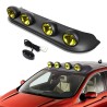 (CC-LSL) Auto Dynasty Roof Mounted Fog Light + Bulbs + Switch (Black Frame / Amber Lens) [D-FL-ZTL-249-AM]