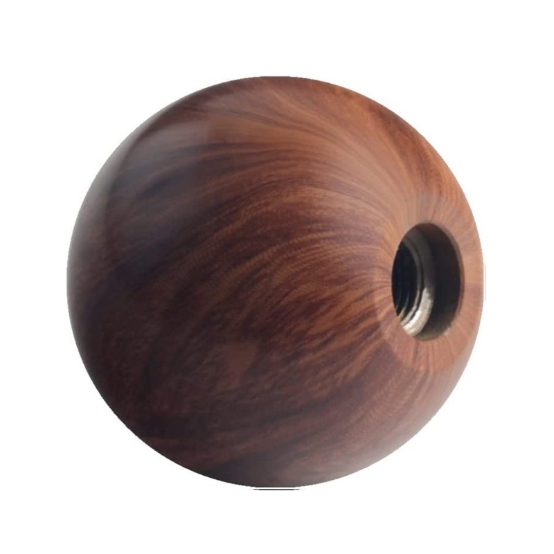 (CC-SS) DEWHEL Wooden Universal Manual Aluminum Shift Knob [‎DE-8471]