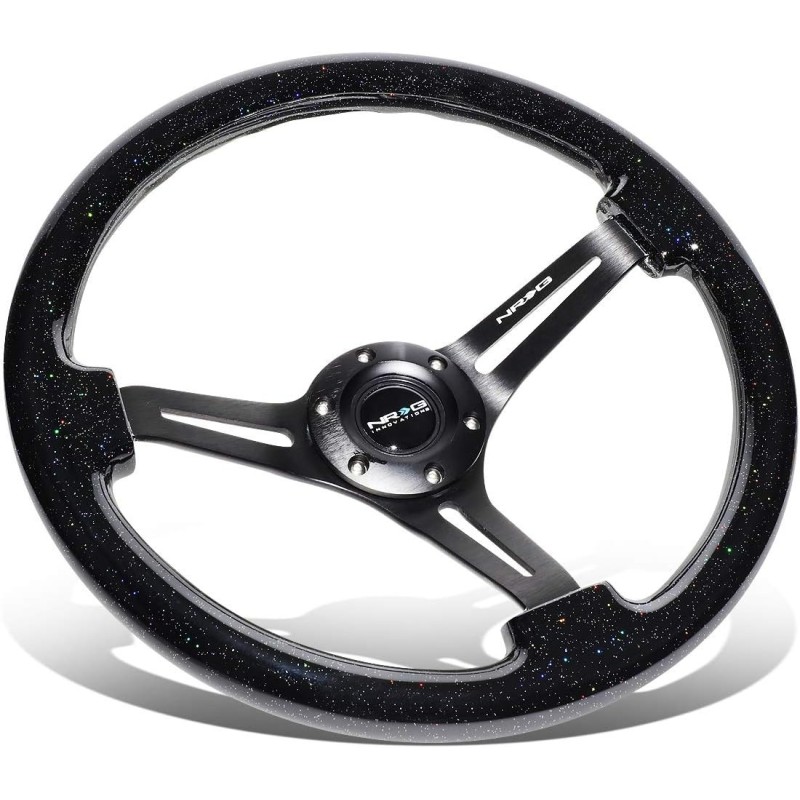 (CC-SW) NRG Innovations 15” Reinforced Steering Wheel 軚盤 [RST-018BSB-BK]