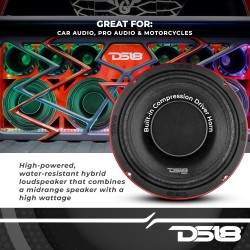 (C-AV-SP) DS18 10" Water Resistant Hybrid Mid-Range Loudspeaker [PRO-HY10.4B]