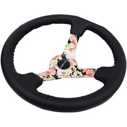 (CC-SW) NRG Innovations RST-036FL-R 13.5” Sakura Floral Reinforced Steering Wheel 軚盤 [RST-036FL-R]