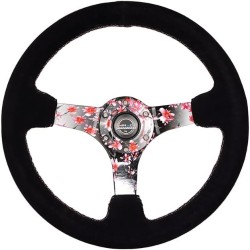 (CC-SW) NRG Innovations RST-036SAK-S 13.5” Sakura Floral Reinforced Steering Wheel 軚盤 [RST-036SAK-S]