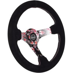 (CC-SW) NRG Innovations RST-036SAK-S 13.5” Sakura Floral Reinforced Steering Wheel [RST-036SAK-S]