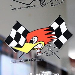 (CC-SK) Clay Smith Checkered Flag Sticker [CSD020]