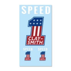 (CC-SK) Clay Smith No. 1 Sticker [CSYC3947]