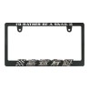 (CC-LF) 高速有鉛 Raised Kousoku Yuen Logo License Plate (Chrome) [DGKO016BK]