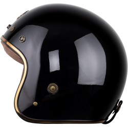 (MB-HM) ROYAL Vintage & Classic Style Helmet, Gloss Black [M20-GB]