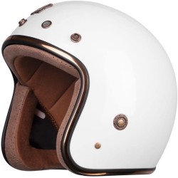 (MB-HM) ROYAL Vintage & Classic Style Helmet, Gloss White [M20-GW]