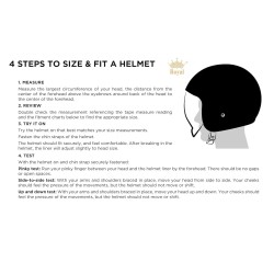 (MB-HM) ROYAL Vintage & Classic Style Helmet, Matte Black [M20-MB]