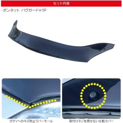 (C-BDBD) VALFEE TOYOTA PRIUS (30) PHV Late Edition Stone & Bug Deflector [bbzt019]