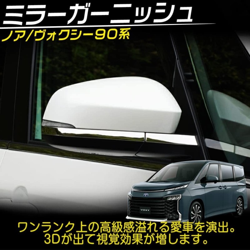 (C-BDTE) Tokutoyo (トクトヨ) TOYOTA NOAH VOXY (90) Side Mirror Mirror Trim [‎C011355]