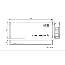 (C-AV-SW) Carrozzeria (Pioneer) 200W 16cm x 2 超薄型主動式頂級重低音 [TS-WX70DA]