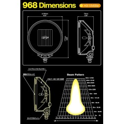 (CC-LSL) IPF Off-Road H3 Halogen, Gold Lens [S-9681]