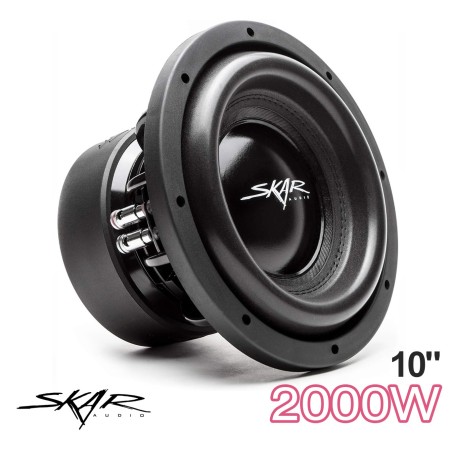 (C-AV-SW) Skar Audio EVL Series 10" 2000 瓦最大功率 Dual 2 Ohm 汽車重低音 [‎EVL-10 D2]