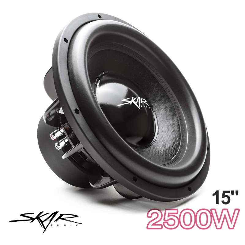 (C-AV-SW) Skar Audio EVL Series 15" 2500 瓦最大功率 Dual 2 Ohm 汽車重低音 [‎EVL-15 D2]