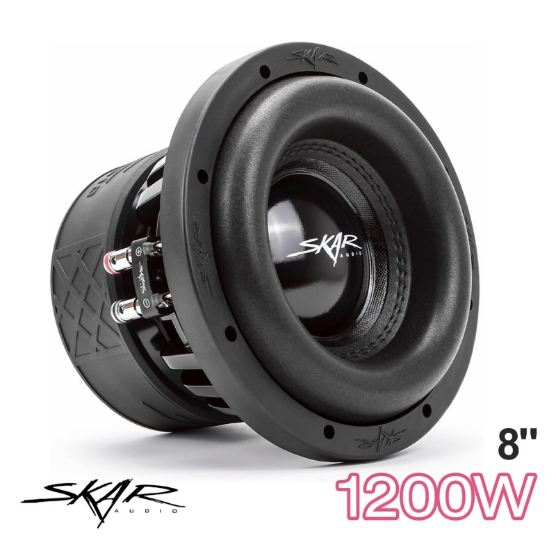 (C-AV-SW) Skar Audio EVL Series 8" 1200 瓦最大功率 Dual 2 Ohm 汽車重低音 [‎EVL-8 D2]