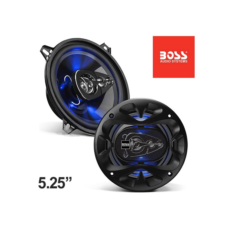 (C-AV-SP) BOSS Audio Systems LED Full Range 5.25” Car Stereo Speakers (Set of 2) [BE524]