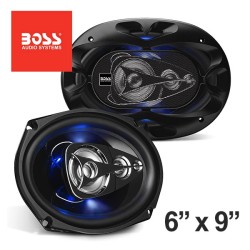 (C-AV-SP) BOSS Audio Systems LED Full Range 6” x 9” Car Stereo Speakers (Set of 2) [‎BE694]