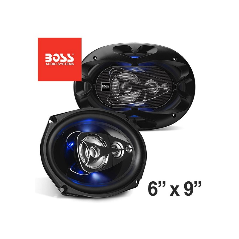 (C-AV-SP) BOSS Audio Systems LED Full Range 6” x 9” 汽車喇叭 (一套2件) [‎BE694]