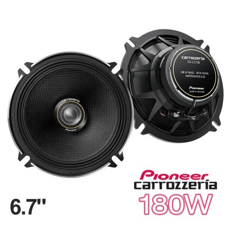 (C-AV-SP) Carrozzeria (Pioneer) 180W 6.7" (17 cm) Coaxial 2-Way, High Resolution Compatible 喇叭 [TS-C1730II]