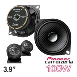 (C-AV-SP) Carrozzeria (Pioneer) 3.9” (10cm) Separate 2-Way, High Resolution Compatible Speakers [TS-F1040SII]