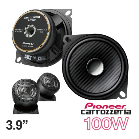 (C-AV-SP) Carrozzeria (Pioneer) 3.9” (10cm) Separate 2-Way, High Resolution Compatible 喇叭 [TS-F1040SII]