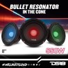 (C-AV-SP) DS18 RGB 8" 550W Mid-Range Loudspeaker with RGB LED Lights, Pair [PRO-X8.4BMRGB]