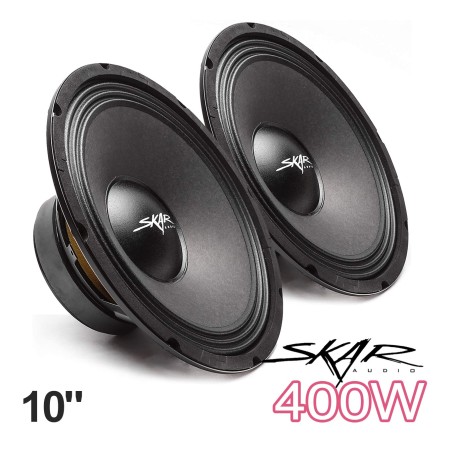 (C-AV-SP) Skar Audio FSX Series 10" 400 Watt 4 Ohm Pro Audio Midrange Loudspeaker, Pair [FSX10-4]