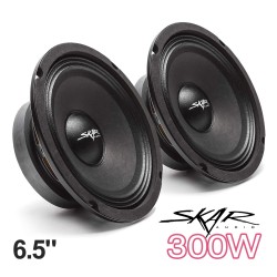 (C-AV-SP) Skar Audio FSX Series 6.5" 300 Watt 4 Ohm Pro Audio Midrange Loudspeaker, Pair [FSX65-4]