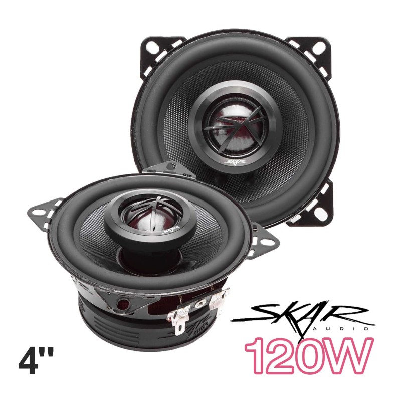 (C-AV-SP) Skar Audio TX Series 4" 120 瓦2路精英同軸汽車喇叭, 對 [TX4]