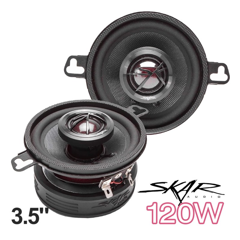 (C-AV-SP) Skar Audio TX Series 3.5" 120 瓦2路精英同軸汽車喇叭, 對 [TX35]