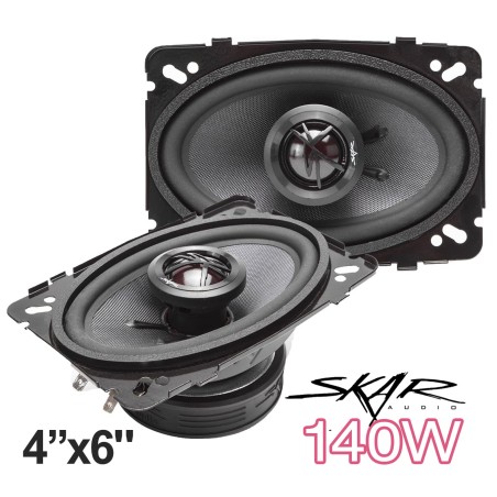 (C-AV-SP) Skar Audio TX Series 4” x 6" 140 瓦2路精英同軸汽車喇叭, 對 [TX46]