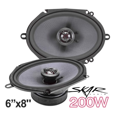 (C-AV-SP) Skar Audio TX Series 6” x 8" 200 瓦2路精英同軸汽車喇叭, 對 [TX68]